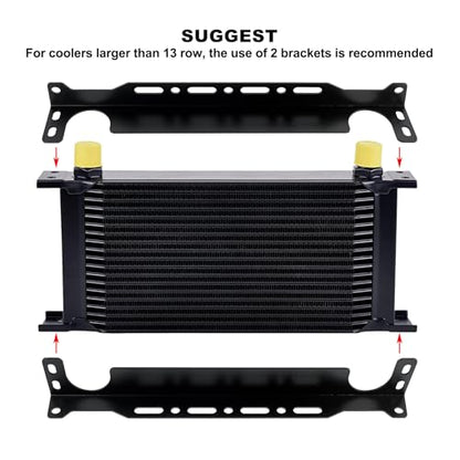 EVIL ENERGY Oil Cooler Mounting Bracket Kit 330mm / 13 inch Aluminum Alloy - size: 330mm