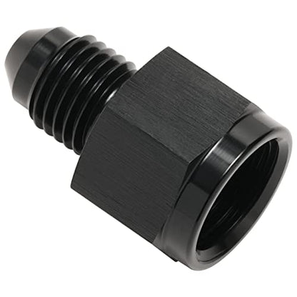 6AN Female to 4AN Male Flare Reducer Adapter Fitting Connector Aluminum Black - color: Black, size: 6AN Female to 4AN Male