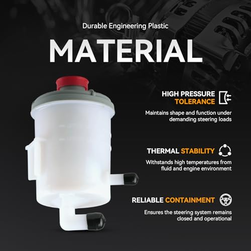 603-713 Power Steering Reservoir Tank with Cap For Honda Models - size: 603-713