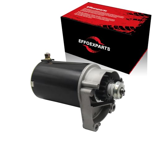 Starter Motor for Briggs & Stratton Air Cooled 14HP Horizontal 1996-1998 / 14HP Vertical 1996-1998 / 16HP Horizontal 96-98 / 18HP Horizontal Replaces OE# 399928 498148 495100 SBS0009