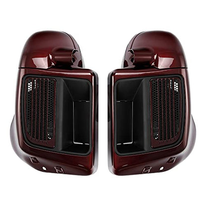 Wicked Red/Twisted Cherry Water Cooled Vented Lower Fairing Fit for Harley 2018-2019 Road Glide Ultra; Electra Glide Ultra Limited Low; Electra Glide Ultra Limited - color: For Harley 2018-2019 Wicked Red