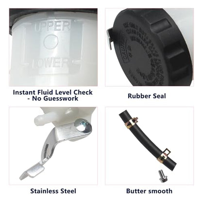 Motorcycle Brake Fluid Reservoir Compatible with Suzuki SV1000 - size: Style 3