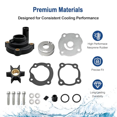 MARKGOO Water Pump Repair Kit 395270 for Johnson Evinrude Outboard 14-35 HP - color: 395270 fits 14 20 25 28 35HP