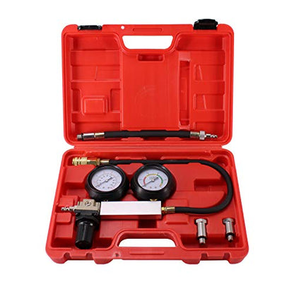 HFS(R) Cylinder Leak Detector,Engine Compression Diagnosis Test Kit,Cylinder Leakage Leakdown Leak Detector Engine Compression Tester for Piston Ring, Valve, Head Gasket