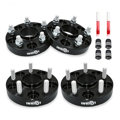 4 Pack 5x114.3mm Wheel Spacers for 1998-2024 RAV4 Sienna Camry, 1" Thick Forged Hubcentric Tire Spacer, M12x1.5 Thread Studs & 60.1mm Centric Bore, 5x4.5 Hub Centric Wheel Adapters
