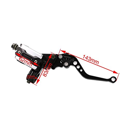 PACEWALKER Universal Motorcycle 7/8" 22mm Handlebar Brake Master Cylinder Clutch Lever CNC Left & Right Set for Honda Kawasaki Suzuki Yamaha Blue - color: Blue