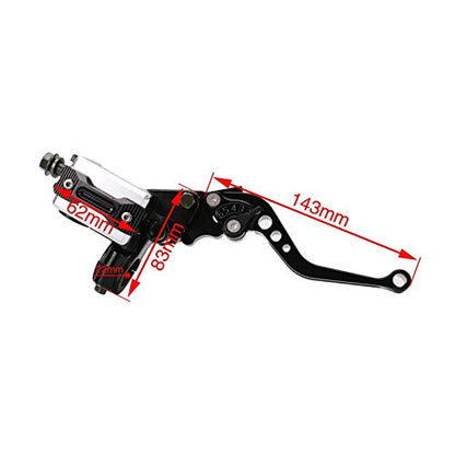 PACEWALKER Universal Motorcycle 7/8" 22mm Handlebar Brake Master Cylinder Clutch Lever CNC Left & Right Set for Honda Kawasaki Suzuki Yamaha Blue - color: Blue