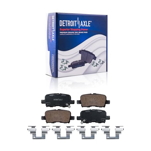 Detroit Axle - 8pc Drilled Brake Rotors Brake Pads for 2001 2002 Acura MDX - size: 8PR1200370/kit