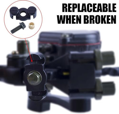 7/8'' Thumb Throttle with Dual Brake Lever Assy Compatible with 50cc 90cc 150cc 250cc ATV Quad Roketa Taotao Sunl Kazuma