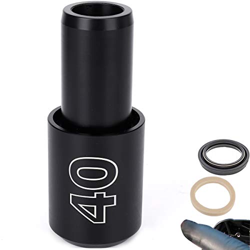 Dust Seal Installation Tool Fork Dust Seal Driver Dust Wiper Installation Tool Guide Compatible for Fox Rockshox Suspension Fork Lower Leg in 30mm 32mm 34mm 35mm 36mm 40mm - style: Size 40