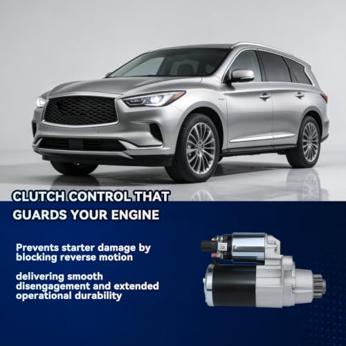 23300JA10A 19063N Starter Motor for 2007-2014 Nissan Altima, 2009-2014 Maxima Murano, 2013-2018 Pathfinder, 2011-2015 Quest & 2014-2018 Infiniti QX60, 2013 JX35, 3.5L, 12V 1.7KW 13 Teeth CCW - size: 23300JA10A