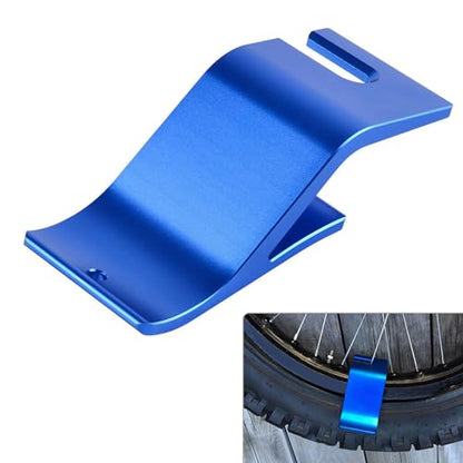 Motorcycle Tire Holder Hook Tool,Off-Road Tire Removal Install Assistance Changer Tool for Dirt Bike,Tire Changing Tool for CRF CR KXF KX YZF YZ RM RMZ DRZ - color: blue