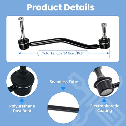 2Pcs K80273 K80274 Front Sway Stabilizer Bar Link Compatible with Ford 2000-2005 EXCURSION 4WD, for Ford 2000-2004 F-250, F-350, F-450, F-550 SUPER DUTY 4WD - size: K80273 K80274