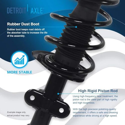 Detroit Axle - 2 Front Struts for Chrysler Town & Country 2008-2016 - size: 171128 x2/PAIR