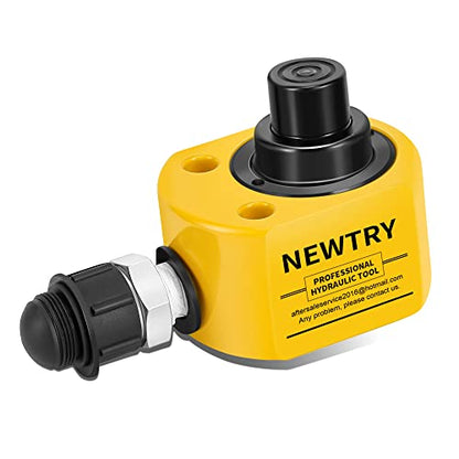 NEWTRY 10T Low Profile Hydraulic Ram Jack, 1" Stroke Multi-Section - size: 10T