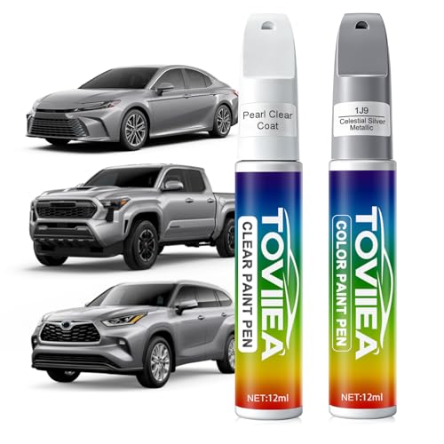 Celestial Silver Metallic(1J9) Touch Up Paint for TOYOTA - color: (1J9)Celestial Silver Metallic for Avalon-models/Camry-models/Highlander-models/Sequoia/Sienna-models/Tacoma/Tundra/Venza