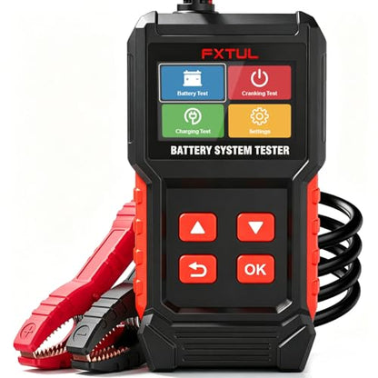 BT50 12V Battery Tester, 20-2000 CCA Load & Charging System Analyzer