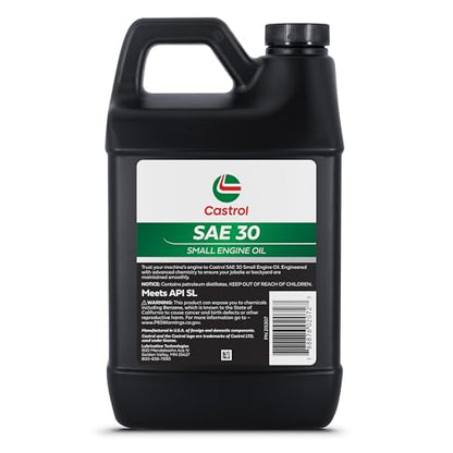 Castrol SAE 30 Small Engine Oil For 4-Cycle Engines – Protects Against Rust & Corrosion – Formulated For Air-Cooled Engines (1 48 fl oz Bottle) - size: 1 48 fl oz Bottle