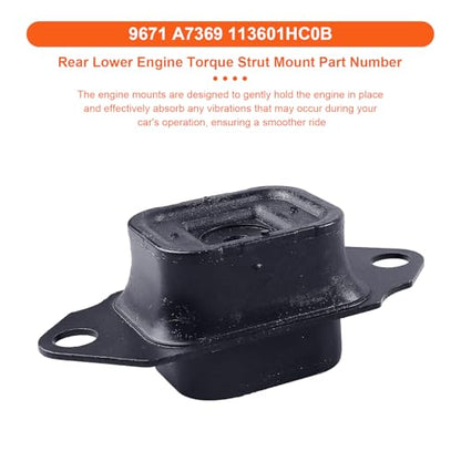 Engine Motor Mount Kit，Replacement for A7368 A7369 A4361 - size: Nissan 12-19