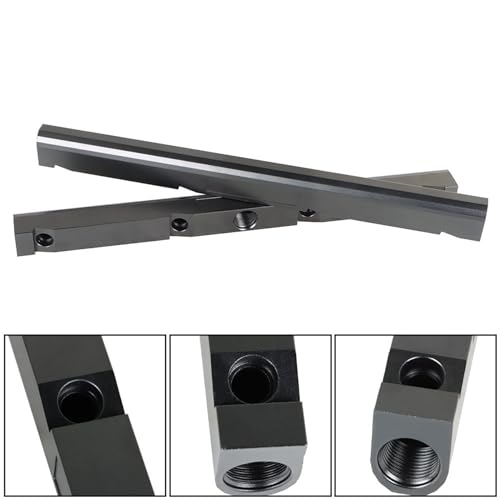 labwork -8AN Black Aluminum Fuel Rails Kit Replacement for LS1 LS6