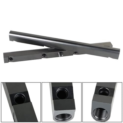 labwork -8AN Black Aluminum Fuel Rails Kit Replacement for LS1 LS6
