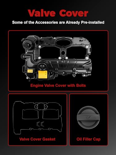 Engine Valve Cover L4 2.0L Fits for 2012-2016 328i, 2012-2016 528i - size: 264-517