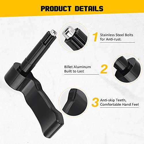Thumb Throttle Lever, ATV Thumb Throttle Control Extender, Black - color: Black