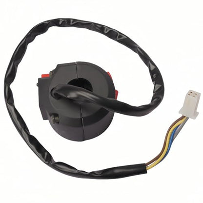 2 Function Left Starter Kill Switch 4-Wire Ignition Key Switch & A7TC Spark Plug Kit Fits 7/8" (22mm) Handlebars for 50cc 70cc 90cc 110cc 125cc ATV Quad Go Kart Dirt Bike TaoTao Coolster Sunl