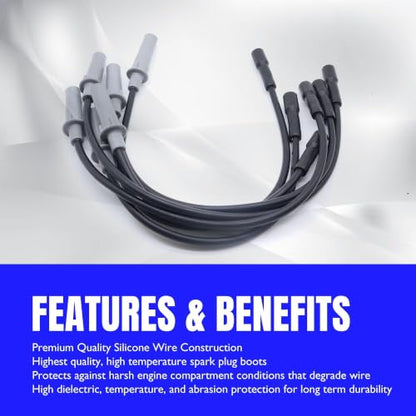 27703 Ignition Spark Plug Wires Set Replace 6716137 56029098AA - style: UF305