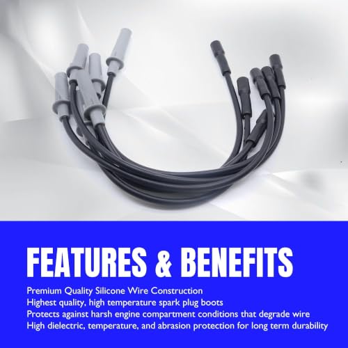 27703 Ignition Spark Plug Wires Set Replace 6716137 56029098AA - style: UF305