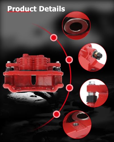 cciyu Front Right Disc Brake Caliper Assembly With Bracket 18-B4722 - size: Front Right[18-B4722]
