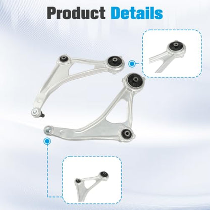 LABLT K622839 K622838 CMS301171 CMS301170 Front Lower Control Arms with Ball Joints Pair Replacement for Altima 2015-2018 Replacement for Maxima 2016-2023