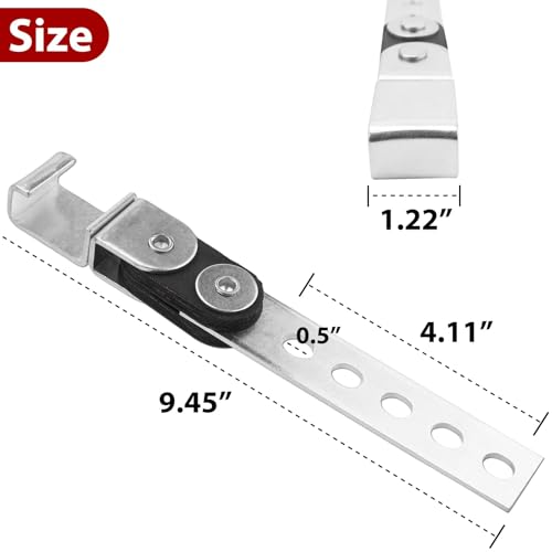3" Exhaust Hanger Kit 12PC Universal 360° Swivel Clamps - size: 12-Pack 3" Universal Exhaust Hanger Kit