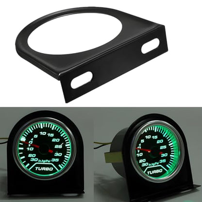 3PCS Car Gauge Mounting Panel, 2 Inch Vehicle Gauge Mounting Bracket with Single Hole, Auto Gauge Pillar Mount Pod Holder for Dashboard, Universal for SUV, Sedan, Truck (Black) - color: Black