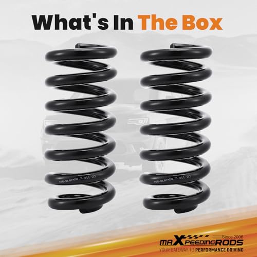 maXpeedingrods 2” Front Lowering Spring Kit for Chevy C10/GMC C15 1963-1987 - size: 2" Front Drop