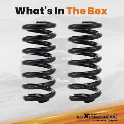 maXpeedingrods 2” Front Lowering Spring Kit for Chevy C10/GMC C15 1963-1987 - size: 2" Front Drop
