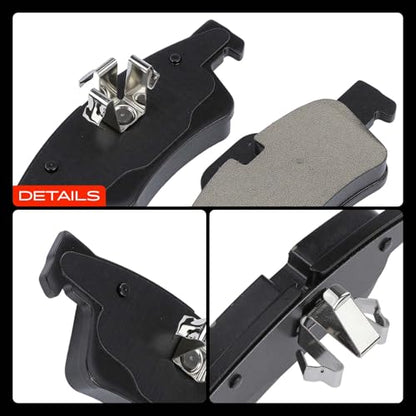 A-Premium Rear Ceramic Brake Pads Compatible with Mercedes-Benz