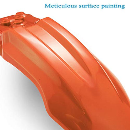 CRF50 XR50 Plastics Fender Fairing Kit for Dirt Bike, Orange - color: orage