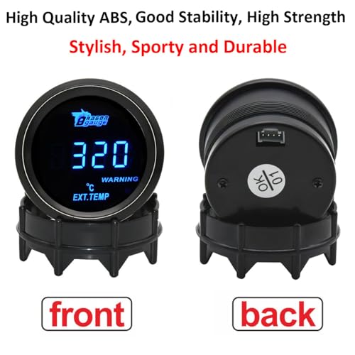 Car Exhaust Gas Temperature Gauge 12V Auto Exhaust Gas Temp Gauge - color: Blue Light Exhaust Gas Temp