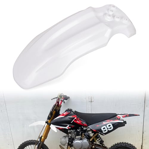 PSLER Front Mud Guard for Tuttio Soleil 01, Yozma IN10 Dirtbikes, White - color: White