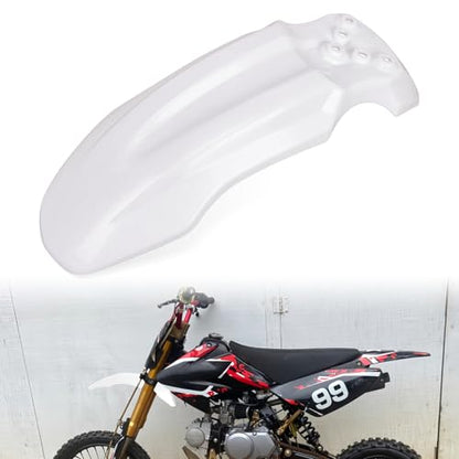 PSLER Front Mud Guard for Tuttio Soleil 01, Yozma IN10 Dirtbikes, White - color: White