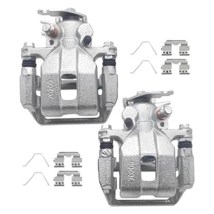 2 Pcs Left & Right Rear Brake Caliper Set 19B3358 19B3359 Compatible with 2008-2012 Honda Accord, 2009-2014 TSX, Driver and Passenger Side Rear Brake Caliper with Bracket - size: 19B3358+19B3359