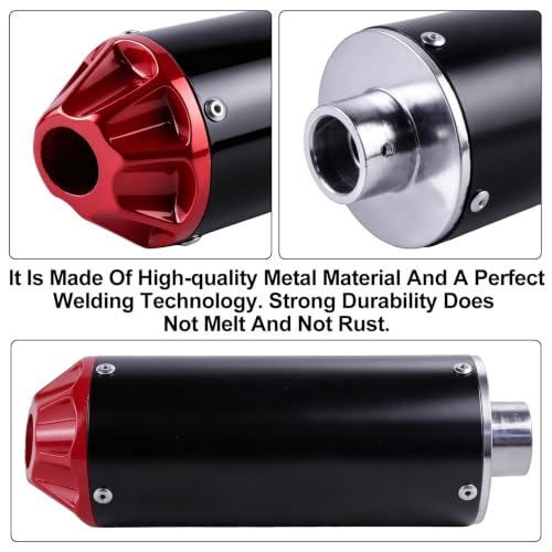 FLYPIG 28mm Dirt Bike Exhaust Muffler Pipe Silencer for XR50 CRF50 50cc