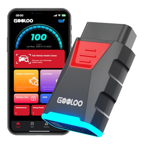 GOOLOO DS100 OBD2 Scanner Bluetooth, OBDII Car Code Reader for iOS& Android