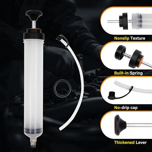 500CC Fluid Extractor, Automotive Fluid Extractor Pump Manual Fuel Suction & Filler, Efficient Oil Extractor Pump for Fluid Extraction