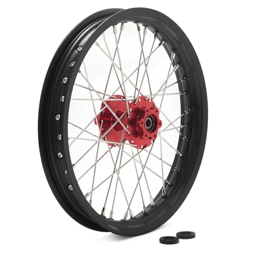 TOFR CNC 16"x1.85" Rear Wheel Rim Hub for Sur-Ron Light Bee X/S - color: Red, size: 16" Rear