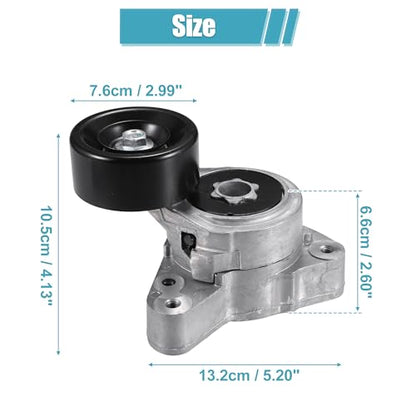 uxcell Drive Belt Tensioner Pulley Assembly for Honda Accord 2003-2007 for Honda Civic CR-V for Acura TSX CSX RDX ILX AC Serpentine Belt Tension No.31170RAAA01/31170PNA023