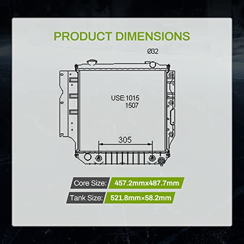 AUTOSAVER88 Radiator Compatible with Jeep Wrangler TJ 2.4L 2.5L 4.0L 4.2L V4 V6 ATRD1010 - style: 97-06 Jeep TJ