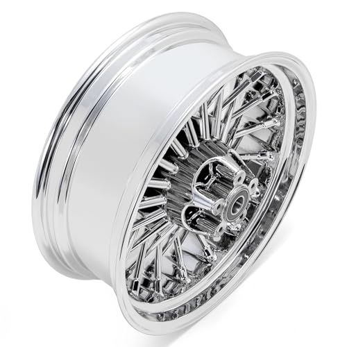 TOFR 16x5.5 Fat Spokes Rear Wheel Rim For Harley Touring Baggers 2009-2025 - color: Chrome, size: Rear:16x5.5