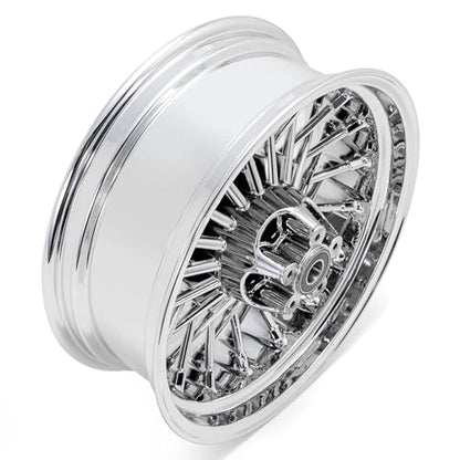 TOFR 16x5.5 Fat Spokes Rear Wheel Rim For Harley Touring Baggers 2009-2025 - color: Chrome, size: Rear:16x5.5